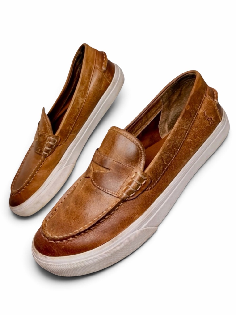 Polo Ralph Lauren Keaton Penny Leather Loafers Tan Mens 11